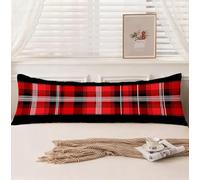 Housse Traversin 90 cm Treillis Taie d'oreiller 30 x 90, Housse de Coussin Simple Taie de Traversin Doux Velour Protège Oreiller, Double Face Impression Oreiller pour Salon Chambre Lit Canapé,Model813