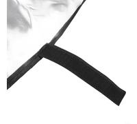 Housse triangulaire pour clapier à lapin, conçue pour une utilisation en extérieur avec des caractéristiques de sécurité coupe-vent (noir 147 x 52 x 86 cm)