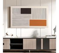 Housse TV, Couverture de télévision artistique à motifs géométriques, couverture de télévision murale LCD LED intérieure et extérieure, housse de protection étanche et protection solaire for écran(A,6