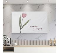 Housse TV, Couverture TV Moderne 32"-75" Protecteur d'écran TV en Tissu de Velours Cristal Anti-poussière for téléviseurs montés sur Support Couverture TV LCD LED, Couleur: C)(B,60in(140x88cm))