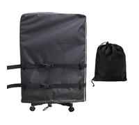 Housse TV d'extérieur avec bandes réfléchissantes - Protection imperméable résistante aux agents atmosphériques - Housse fixation inférieure pour support mobile TV trolley