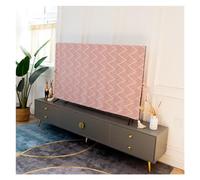 Housse TV Housse de protection contre la poussière for TV, serviette murale verticale Style européen for salon, tissu couverture universel 60 à 65 pouces pour Écran(Black,37-39 inches 91x62cm)
