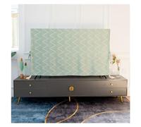 Housse TV Housse de protection contre la poussière for TV, serviette murale verticale Style européen for salon, tissu couverture universel 60 à 65 pouces pour Écran(Green,37-39 inches 91x62cm)