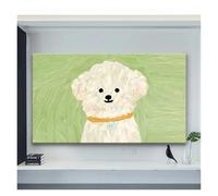 Housse TV Housse de protection for téléviseur, peinture à l'huile, élastique, tissu complet, suspension for maison, anti-poussière, housse universelle for moniteur pour Écran(Color-01,47-50 Inch)