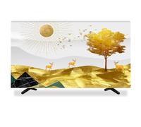 Housse TV, Protecteur d'écran de télévision d'intérieur de 32 à 80 pouces, couverture de télévision for téléviseur LCD LED, couverture de téléviseur, œuvre d'art européenne, décoration de salon for la