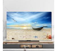 Housse TV, Protecteur d'écran universel intérieur for téléviseur LCD LED chinois 55 pouces 65 pouces Dissipation thermique Housse anti-poussière en tissu Housse de télévision suspendue Housse étanche