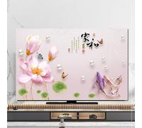 Housse TV, Protecteur d'écran universel intérieur for téléviseur LCD LED chinois 55 pouces 65 pouces Dissipation thermique Housse anti-poussière en tissu Housse de télévision suspendue Housse étanche