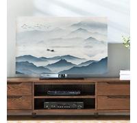 Housse TV, TV/PC couvre 19-65 pouces protecteur d'écran for la maison/bureaux, modèles de peinture de paysage télévision/ordinateur housse anti-poussière tissu lisse couverture d'écran tissu, couleur: