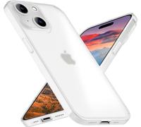 Housse ultra fine 0,3mm pour iPhone 15 Matt Slim Case Housse rigide pour téléphone portable Blanc