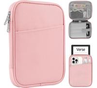 Housse Universel Pour 7"" Kindle Paperwhite/Colorsoft 2024 Compatibility 6.8"" Paperwhite 2021 And 6""-6.8"" Kobo/Tolino/Sony Ereader With Anti-Drop Android Tablet Sleeve Case,Rose