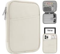Housse Universel Pour 7"" Kindle Paperwhite/Colorsoft 2024 Compatibility 6.8"" Paperwhite 2021 And 6""-6.8"" Kobo/Tolino/Sony Ereader With Anti-Drop Android Tablet Sleeve Case,Blanc