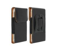 Housse universelle ceinture vertical cuir Noir