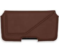 Housse universelle - cuir véritable - Accezz Housse de ceinture - Marron