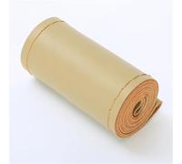 Housse Universelle en Cuir pour Volant Voiture Couture Adaptée À 38cm 14 Coutures Respirante Et Antidérapante Noir Gris Beige Housse Protection Volant Voiture(Beige Line)