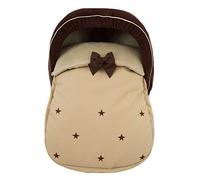 Housse universelle pour groupe 0 ou Maxi Cosi + Capote. C'est disponible en plusieurs modèles et couleurs (Sydney Camel/Chocolat)