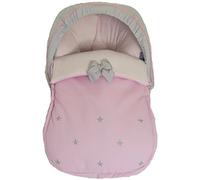 Housse universelle pour groupe 0 ou Maxi Cosi + Capote. Sydney: Rose et Gris