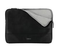Mobilis Housse universelle jusqu'à 14" – simili cuir déperlant, intérieur douillet, noir
