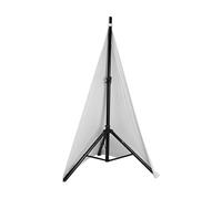 Housse universelle pour support de haut-parleur DJ Light - Double face extensible pour trépied, cache-câble, blanc