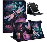 Housse universelle pour tablette de 15-18 cm, pour Kindle Paperwhite 17,3 cm/Kindle 6", avec support, folio universel, housse de protection pour tablette, avec bande de fixation réglable et plusieurs