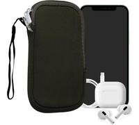Housse Universelle Smartphone - Pochette De Protection 15,2 X 8,3 Cm Pour Téléphone Portable M - 5,5"" En Néoprène Vert Foncé[Car782632]