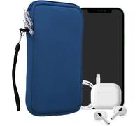 Housse Universelle Smartphone - Pochette De Protection 16,5 X 8,9 Cm Pour Téléphone Portable L - 6,5"" En Néoprène Bleu Baltique[Car782618]