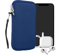 Housse Universelle Smartphone - Pochette De Protection 17,2 X 8,4 Cm Pour Téléphone Portable Xl - 6,7/6,8"" En Néoprène Bleu Baltique