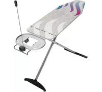 Vileda Total Reflect Housse pour planche à repasser, Reflète la chaleur et la vapeur pour un repassage rapide, Pas de condensation, Installation facile, pour tables 120-130 cm x 38-45 cm, Gris