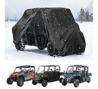 Housse UTV 4-6 Places, Housse imperméable Coupe-Vent d'extérieur avec Fermeture éclair pour Ranger Crew, General 4, RZR XP, Uforce 1000 XL U10, Zforce 950, Talon 1000-6, Teryx