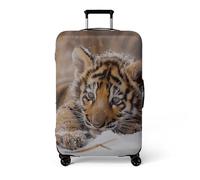 Housse Valise Protection S Tigre Jaune Personnalités Luggage Cover,Spandex Elastique Lavable Housse De Valise,Anti-Poussière Couverture De Bagages Elastique Réutilisable