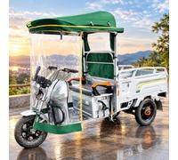 Housse Velo Housses De Tricycle Électrique, Housse Imperméable en Tissu Oxford pour Protection, Vêtement Tricycle Toutes Saisons, Bâche Tricycles Cargo À 3 Roues(120cm/47.2in)