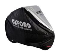Oxford Aquatex double housse de protection pour vélos- Noir (Noir/argent)-200x 80x 110 cm