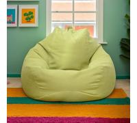 Housse Velours pour Pouf sans Remplissage Extensible Douce Lavable Couleur Unie Fermeture Éclair Beanbags pour Rangement Peluches Adulte Ado,Vert,90 * 110cm