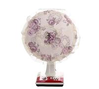 Housse Ventilateur Couvercle de ventilateur électrique, couverture anti-poussière Table décorative florale, étui protection universel Anti-pincement des doigts for sol rond(Color7)