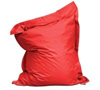 Housse vide de coussin de sol polyester rouge 180 x 145 cm Solys - Oviala