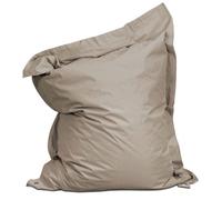 Housse vide de pouf de jardin en polyester taupe 180 x 145 cm - Oviala