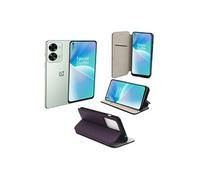 Housse violette pour OnePlus Nord 2T 5G / One Plus Nord 2T 5G étui protection Portefeuille à Rabat avec Porte Cartes pochette