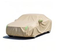Housse Voiture Extérieur pour Tesla Model 3(2025-2025),Bâche de Voiture Étanche,Housse De Protection Protection Tous Temps,Anti-UV,Anti-Vent avec Fermeture Éclair Latérale,Beige