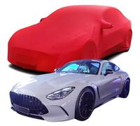 Housse Voiture Interieur pour Benz AMGGT63 V8GT 585hp, Bâche Voiture Étanche Anti UV Tissu éLastique Doux et Respirant,Red