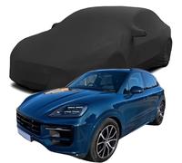 Housse Voiture Interieur pour Porsche Cayenne V6 353hp, Bâche Voiture Étanche Anti UV Tissu éLastique Doux et Respirant,Black