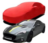 Housse Voiture Personnalisée pour Aston Martin Rapide AMR 2020, D'intérieur Velours Extensible Protection Anti-poussière Housse Voiture Complète,Red