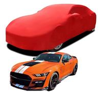 Housse Voiture Personnalisée pour Ford Mustang Shelby GT500, D'intérieur Velours Extensible Protection Anti-poussière Housse Voiture Complète,Red
