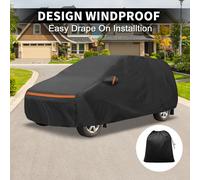 Housse Voiture Pour Renault ScšŠnic 2003-2023 Peva Coton Spunlace ExtšŠrieur Housse Voiture Complššte Toutes Saisons šŠtanche Coupe-Vent Protection Soleil Pluie Neige Fermeture Noir