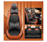 Housse Voiture Siege 1 Ensemble Housses Siège Auto 5D Pour Toyota Pour Vios Pour Fortuner Pour Kluger Pour Sequoia Pour Rush Pour Wish Accessoires Intérieurs(Black orange LUXUry)