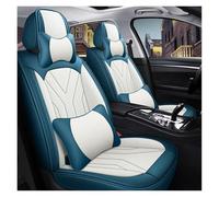 Housse Voiture Siege 1 Ensemble Housses Siège Auto Universelles À Couverture Intégrale Pour URV Pour Inspire XRV Pour HRV Pour Pilot Pour Insight Pour Prelude Housses De Sieges(Blue White,LUXUry)