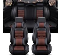 Housse Voiture Siege Housse De Siège Auto Universelle Pour Jaguar XF F-Pace E-pace I-Pace X-Type XE XJ XK Accessoires Intérieur Non Slip Respirantes(Black Coffee 5 Seat11)