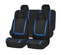 Housse Voiture Siege Housses Sièges Auto En Tissu Pour JEEP Pour Wrangler Pour Sahara Pour Commander Pour Cherokee Pour Compass Accessoires Intérieurs Housses De Sieges(9Pcs-Blue)