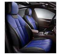 Housse Voiture Siege Housses Sièges Auto Luxe En Cuir À Couverture Intégrale 360° Pour Q7 4L 2006 2007 2008 2009 2010 2011 2012 Accessoires Intérieurs(Noir BLEU)