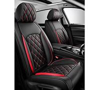 Housse Voiture Siege pour Peugeot 206 206CC 106 108 204 205, Cuir Imperméable Et Respirant Quatre Saisons Protection Couvre Sieges Voiture (Red)