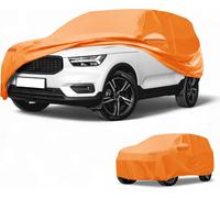 Housse Voiture šŠtanche Toutes Saisons Automobile ExtšŠrieure Anti-Uv Soleil Pluie Protection Complššte ExtšŠrieure Pour Volvo Xc40 Film Aluminium Coton Orange Bandes RšŠflšŠchissantes
