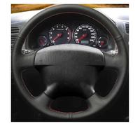 Housse Volant Antidérapant Housse De Volant De Voiture Tressée pour Civic 2000-2005 pour Stream 2001 DIY; Accessoires D'intérieur Automatiques À Coudre À La Main Couvre Volant Voiture(Yellow Thread)